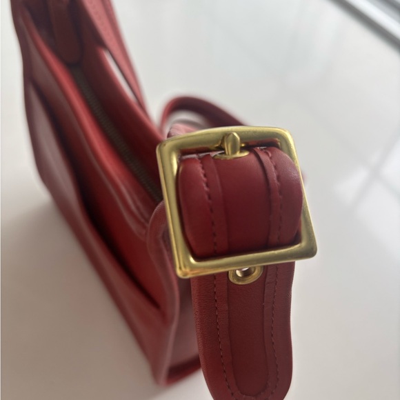 ✨🍒COACH Vintage Legacy Bag in Cherry Red Leather🍒✨ - Picture 7 of 12